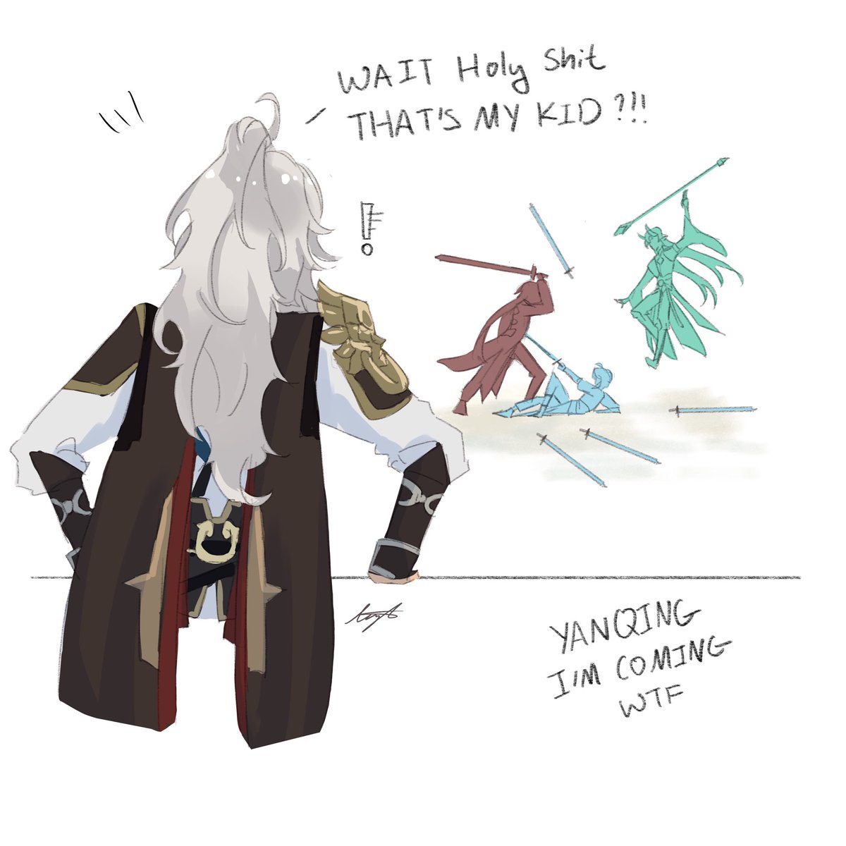 Them beating a kid was so funny ngl 

#HonkaiStarRail #崩坏星穹铁道 #JingYuan #Blade #yanqing #danheng