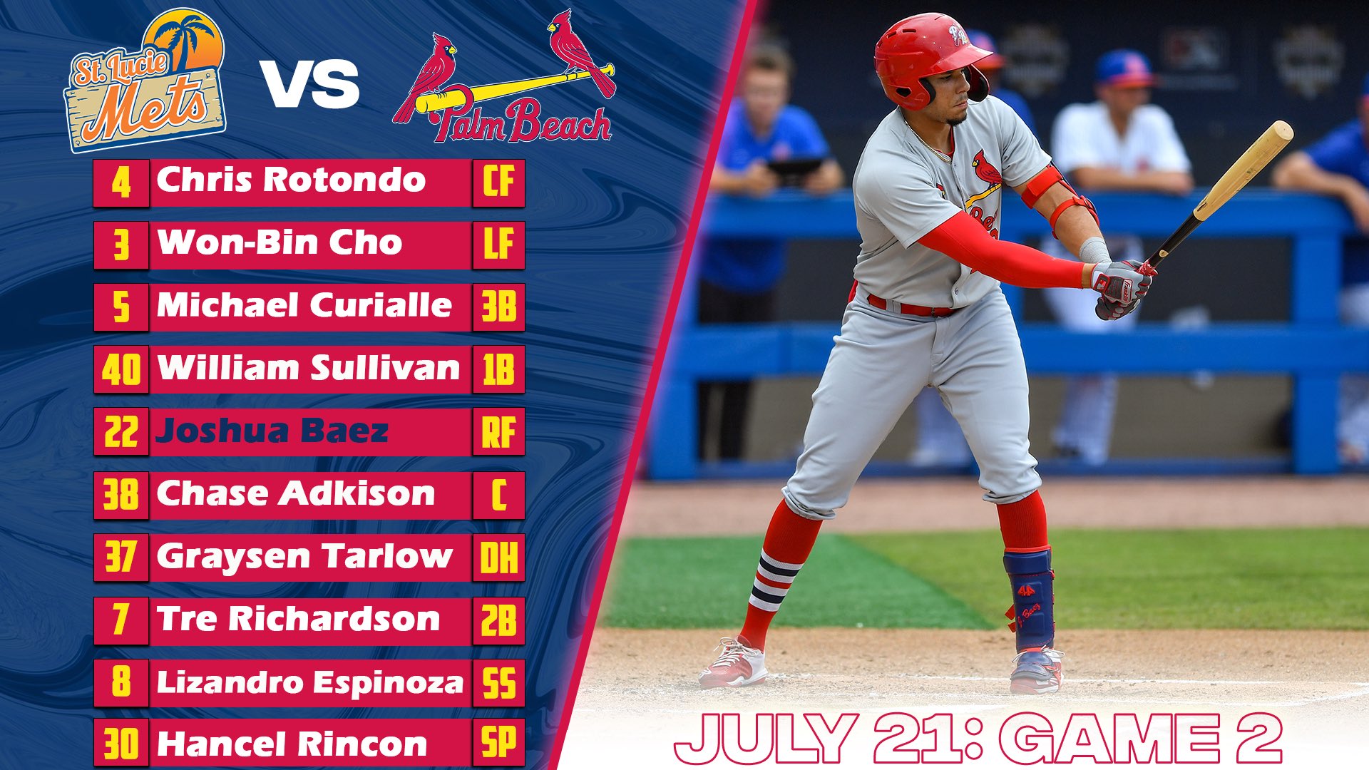 Palm Beach Cardinals on Twitter "The new guys played a huge role in the 81 game one win! More