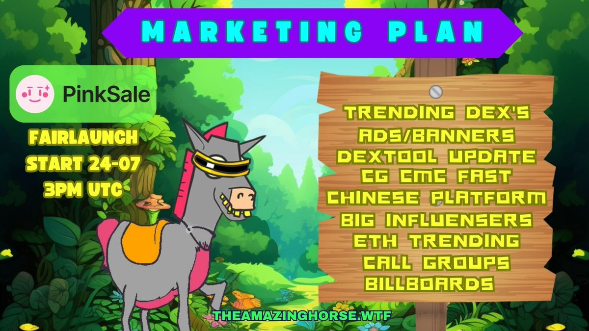 DegenGeminiAI's tweet photo. The famous Amazing $Horse from 2009 Youtube is here for a comeback and stick every enjoyer of the horse together, funny animation and catchy song can make an Amazing Horse. 🐎

Get ready for our Fair Launch on @pinkecosystem 🚀

⚡️ KYC, SAFU,Audit
⚡️ 0 TAX
⚡️ Renounce

#safe https://t.co/r5s60uavQa