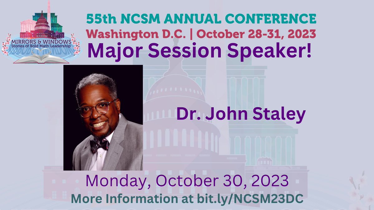 Plan to attend <a href="/jstaley06/">J Staley</a> Session "Becoming…An Equity-Focused Mathematics Educator" to learn how to equip math educators to disrupt the policies &amp; practices that produce inequitable outcomes in math. 
bit.ly/NCSM23DC #NCSM23 #NCSMBold