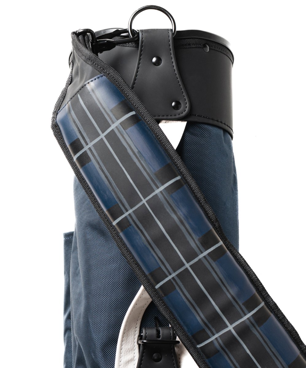 Introducing the latest collaboration with our friends at @jones_sports_co. This modern limited-run golf bag features a hand-painted strap with a signature tartan pattern, which for centuries represented a powerful symbol of clan kinship in the Highlands of Scotland.