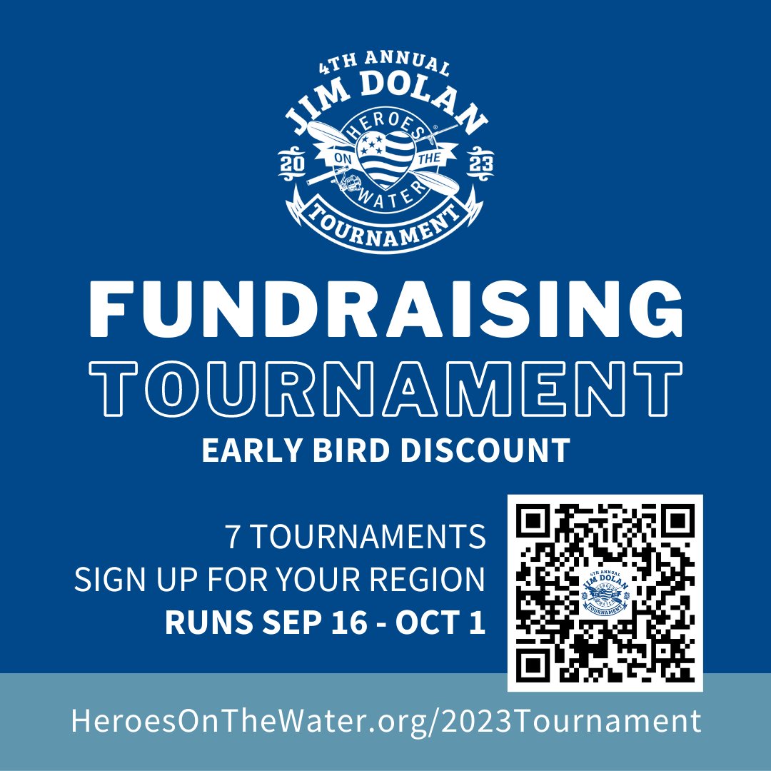 Heroesonthewate's tweet photo. Only 2 more weeks to get the early bird discount for our annual kayak fishing fundraising tournament. Sign up at https://t.co/N62cccOySN. Tournament runs Sep 16-Oct 1, fish in your area and win some great prizes!

#HOWNation #KayakFishingTournament #FundraisingEvent https://t.co/VrTcnZn5HG