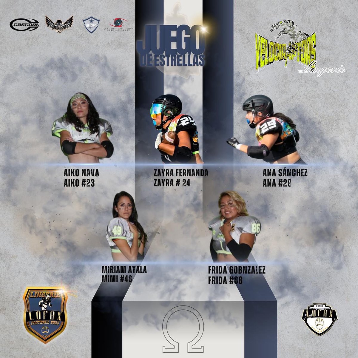 Meet the Omega Team of the LOFAX ALL Star Game Spring Season 2023

#LOFAX #LOFAXLingerie #LOFAXAllStarGame #LOFAXJuegoDeEstrellas #OmegaTeam #DLFL #BikiniFootball #NoDaysOff #NoJokeFootball #RespectTheAthletes #FFZ