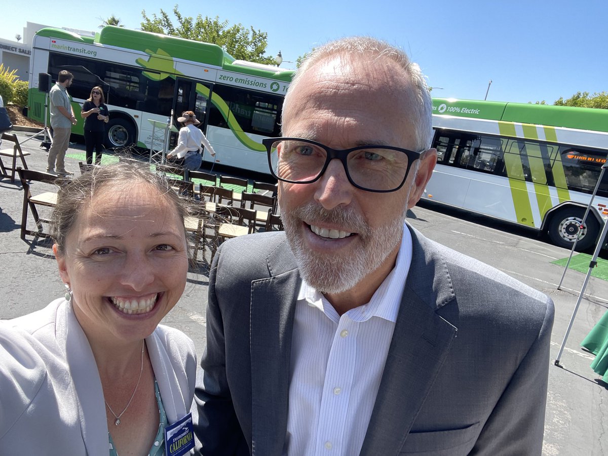 lauracdeehan's tweet photo. Celebrating clean transit investments coming to California! New EV charging hub for @marintransit Thankyou ⁦@RepHuffman⁩ #cleanbus https://t.co/Huba8jDLs9