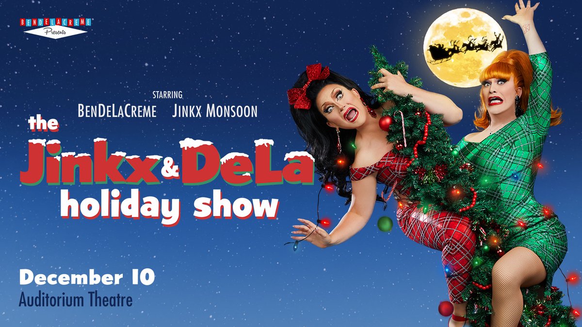 Auditorium Theatre (@auditoriumchgo) on Twitter photo And they're BACK! <a href="/JinkxMonsoon/">Jinkx Monsoon is Mary Todd</a> and <a href="/bendelacreme/">BenDeLaCreme</a> are here to sleigh the holidays with The Jinkx & DeLa Holiday Special on December 10. Tickets are on sale now!
Tickets: mytickets.auditoriumtheatre.org/4593?_gl=1*1j8⦠And they're BACK! <a href="/JinkxMonsoon/">Jinkx Monsoon is Mary Todd</a> and <a href="/bendelacreme/">BenDeLaCreme</a> are here to sleigh the holidays with The Jinkx & DeLa Holiday Special on December 10. Tickets are on sale now!
Tickets: mytickets.auditoriumtheatre.org/4593?_gl=1*1j8ā¦