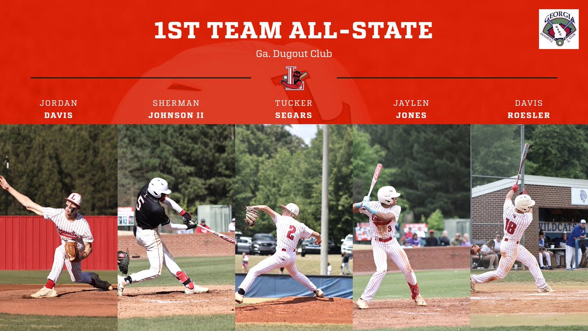 Congratulations to our five players being named to the AAAAA All-State team! Jordan Davis, Sherman Johnson II, Tucker Segars, Jaylen Jones and Davis Roesler.  Proud to be a Red Devil!