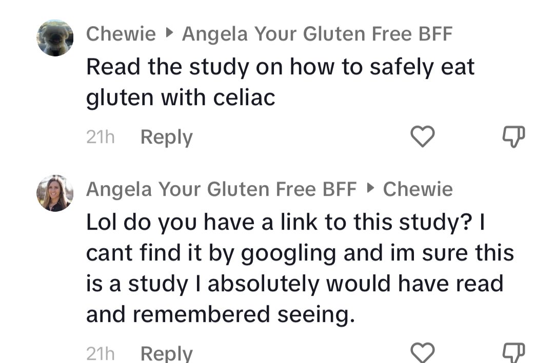 ChronicallyGF's tweet image. ‼️MISINFORMATION ALERT‼️ don’t be like this, people. Celiac Disease is a serious medical condition. Gluten is gluten, there are not different types. Gluten is found in different grains - wheat, barley &amp;amp; rye, but it is still gluten. Celiacs CANNOT safely eat gluten!