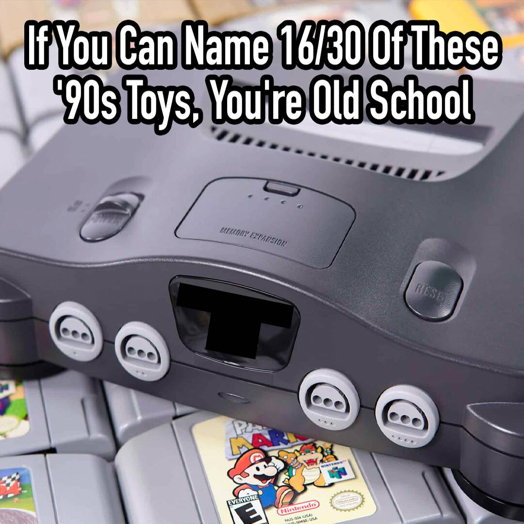 Quizscape_'s tweet photo. Most people can't remember the name of these iconic '90s toys. I only got 3 right 😂
