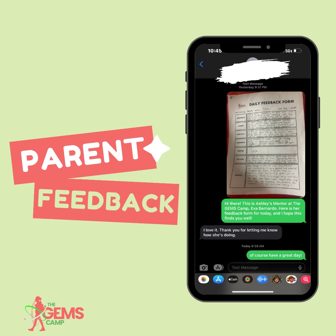 thegemscamp's tweet photo. We're touched by the positive messages and feedback from parents as our mentors keep them updated! 🥰✨ Your support means the world to us!

#STEMcamp #Sleepawaycamp #GirlsInSTEM #STEMeducation #STEMgirls #WomenInSTEM #STEMrolemodels #STEMactivities #STEMlabs #STEMcapstone https://t.co/1agd4YgyK9