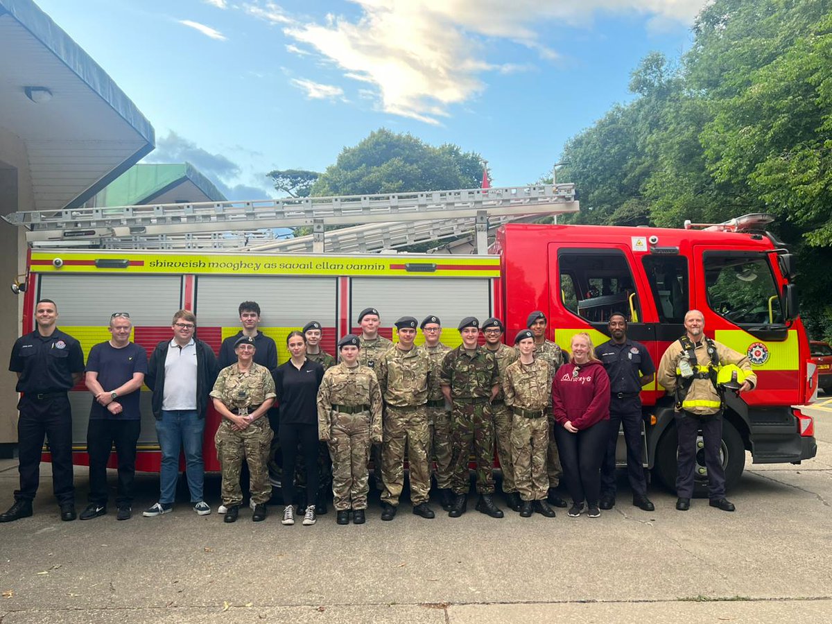 440 (1st Manx) Sqn cadets and staff visited Douglas Fire Station this week to learn about their trucks and equipment, and when and how they use it. A huge thank you to Douglas Fire Station and especially Blue Watch for this amazing opportunity <a href="/iomfire/">IOM Fire & Rescue</a> #isleofman <a href="/aircadets/">RAF Air Cadets</a>