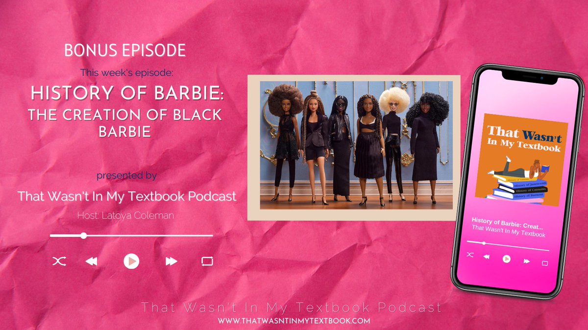 Kick off #BarbieMovie weekend by finding out how she came to be in 1959 and the arrival of the 1st Black Barbie 21 years later. 

Listen to this episode to find out how the head designer at Mattel finally nailed Black Barbie: podnews.net/podcast/i4dvr/…