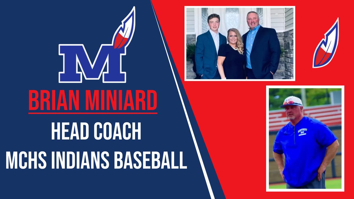 Montgomery County High School Athletics is excited to announce Brian Miniard as the next head coach of the Montgomery County Indians Baseball program.  We are excited to have Coach Miniard and look forward to him and his staff continuing the winning tradition of MCHS Baseball!