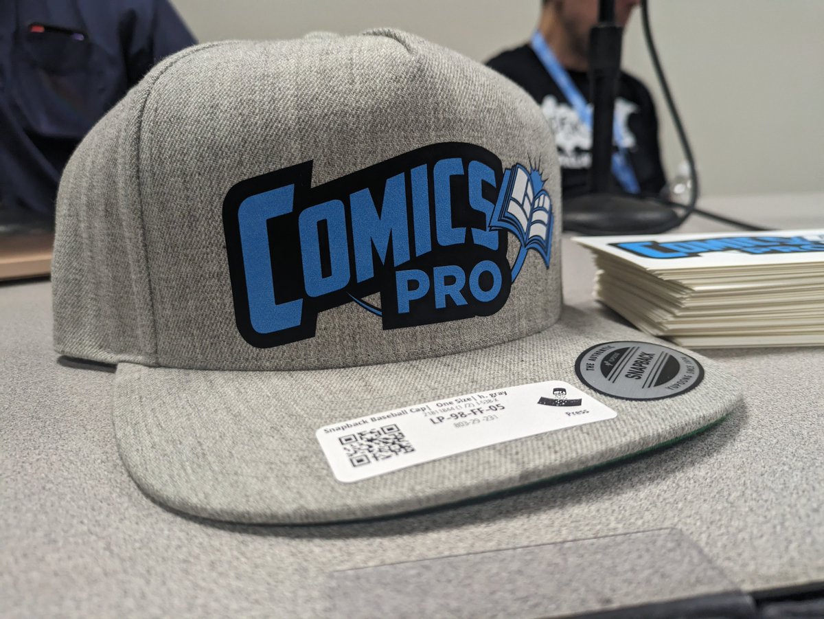 PopverseSays's tweet photo. Looks like @comicspro has a brand new logo! Logo created by @TimDanielComics in partnership with @thevaultcomics. https://t.co/Q75JEi2qew