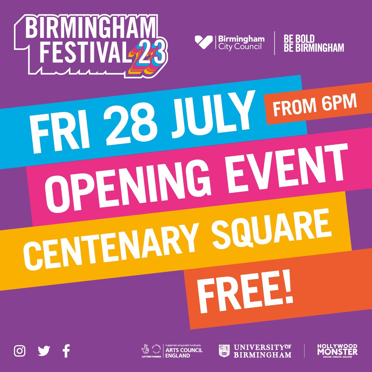 One week to go! #BirminghamFestival23