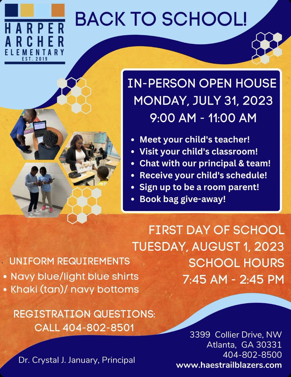 📣ATTENTION TRAILBLAZERS📣 It's OPEN HOUSE time!!! Join us on Monday, July 31st at 9:00 AM - 11:00 AM. See flyer for details. We hope to see everyone there! 🤗 #betteratHAES #strongertogether @CrystalJanuary @Ryan_Free19 @WeemsLiteracy @WindsConstance