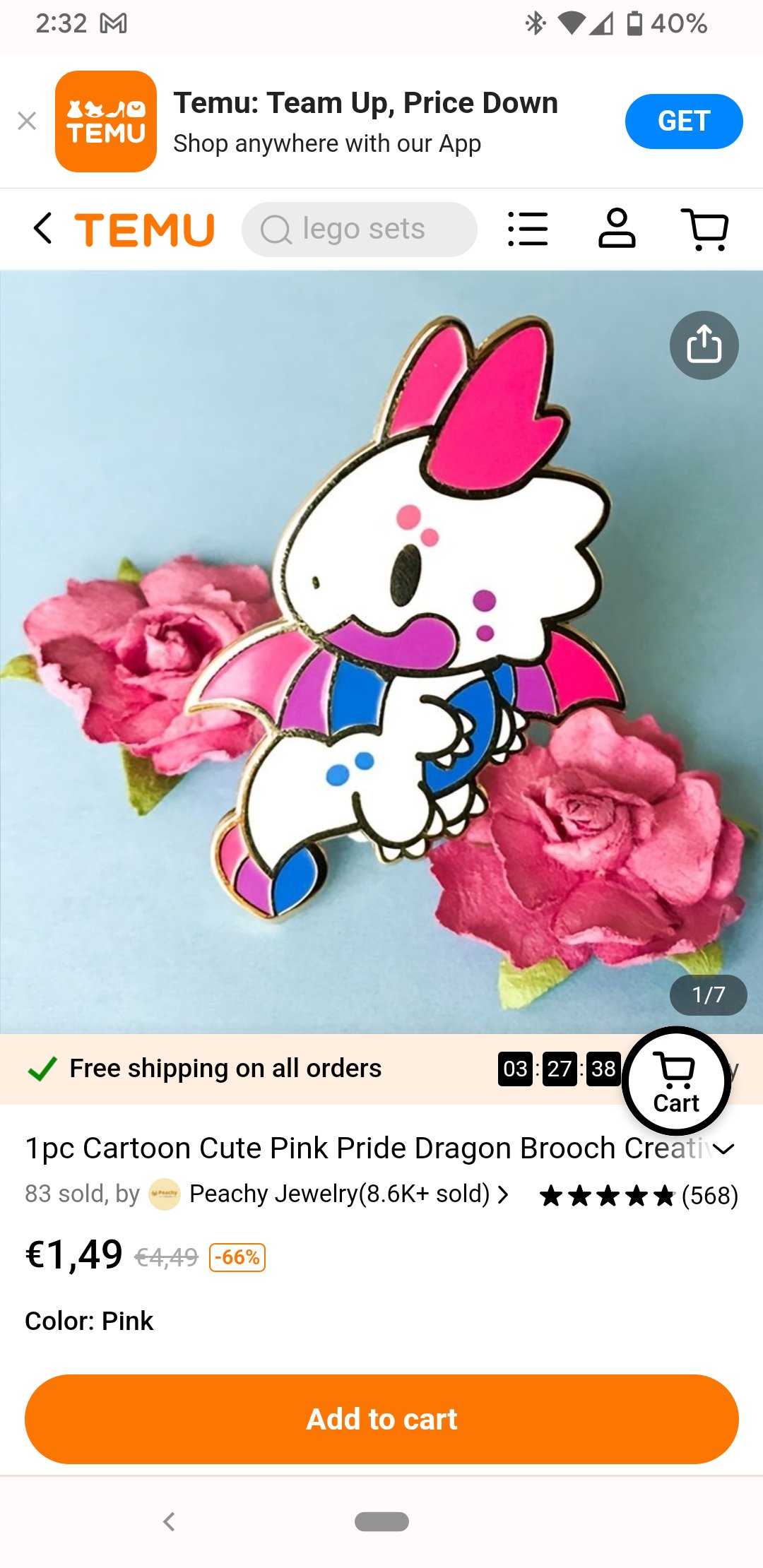 Chaobu 🩷💜💙 on X: Reminder that Temu regularly sells bootlegs of pin  designs belonging to small artists (I've already filed a report for my  pride dragon bootlegs Again)  / X