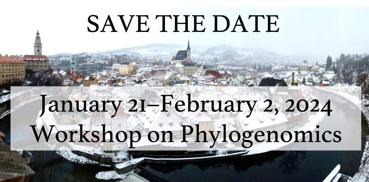 SAVE THE DATE: We are happy to announce that the Workshop on Phylogenomics 2024 will take place on January 21st - February 2nd. Save it in your calendars, and share it with those interested! More info to come soon! evomics.org/2024-workshop-…