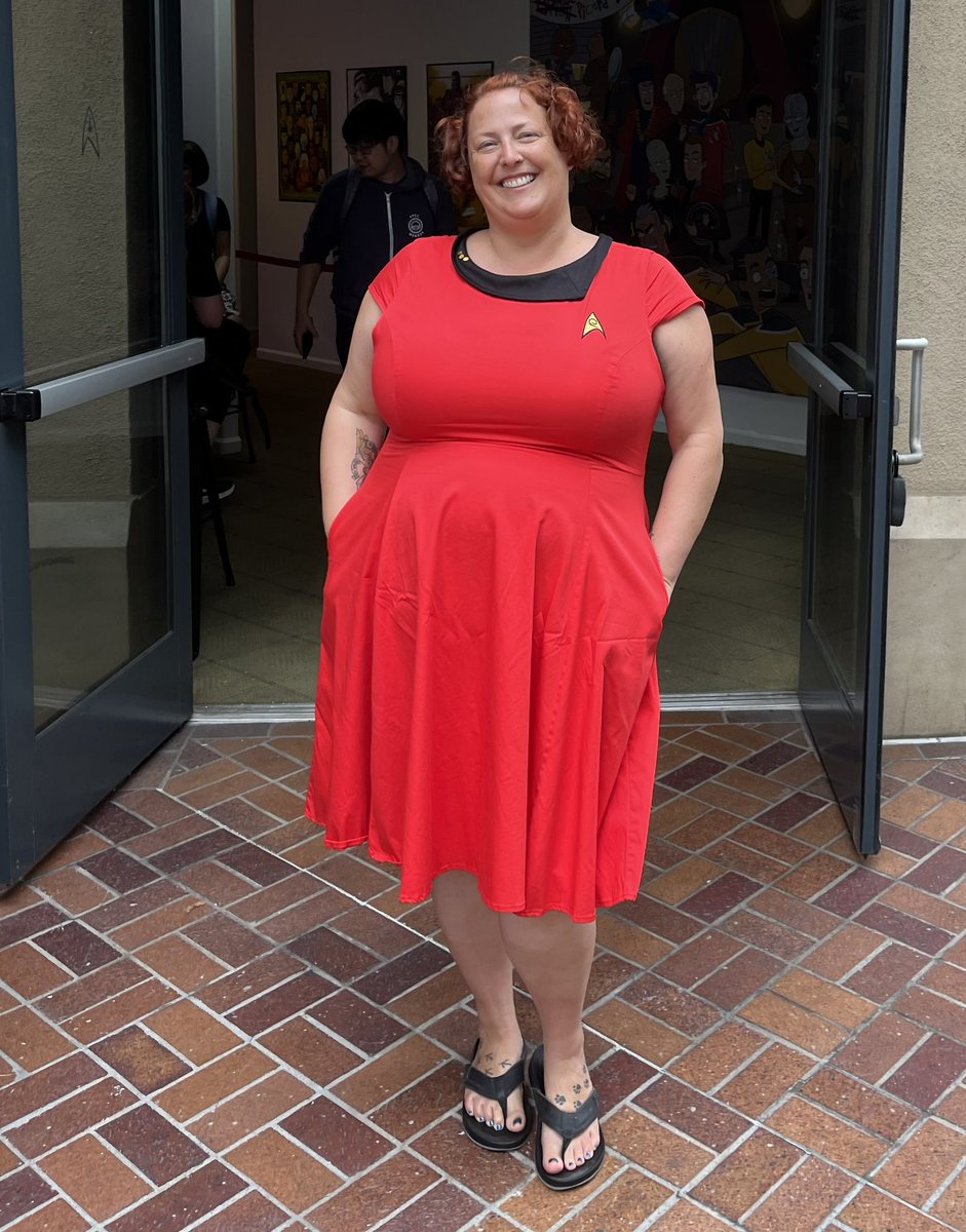 Melissa Truth Miller (@melissatruth) on Twitter photo Getting lots of compliments on my dress today, sending everyone to <a href="/HerUniverse/">Her Universe</a> booth #1314. It has pocketssssss! Had to go one size up from the usual for this style Getting lots of compliments on my dress today, sending everyone to <a href="/HerUniverse/">Her Universe</a> booth #1314. It has pocketssssss! Had to go one size up from the usual for this style