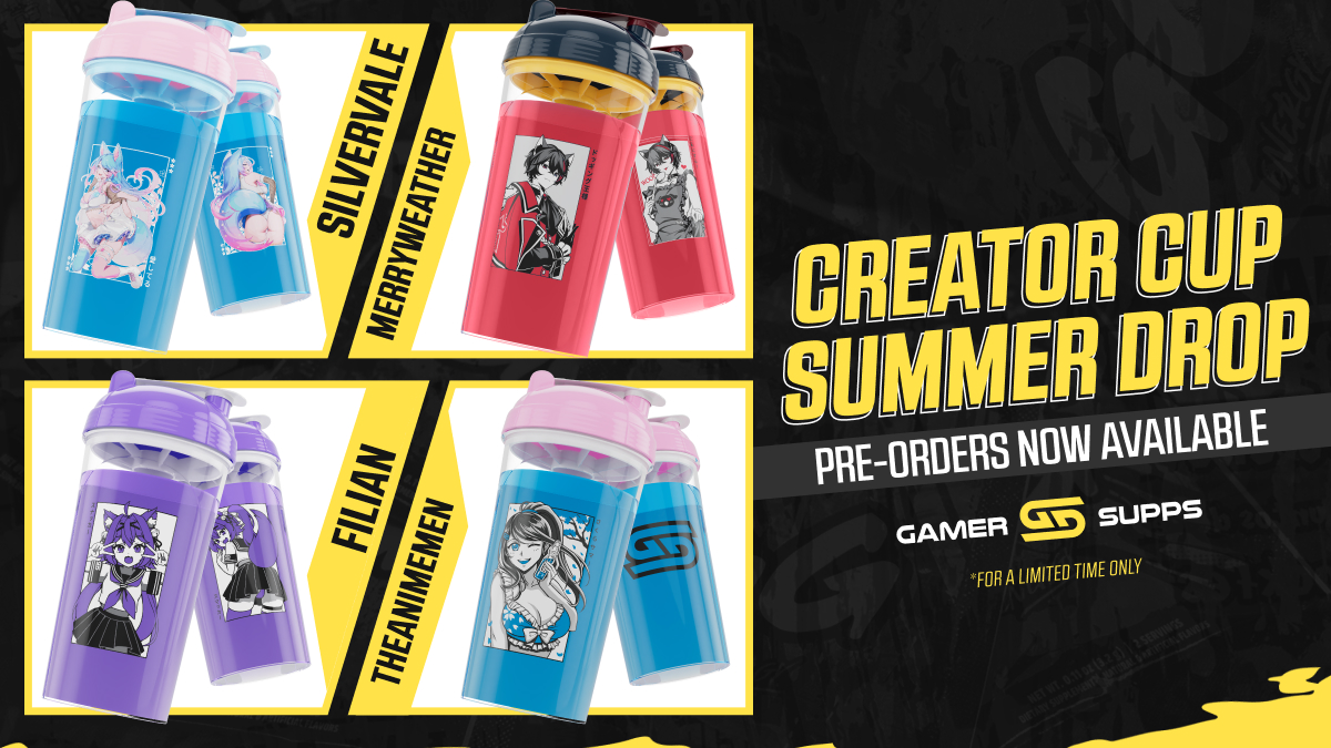GamerSupps's tweet image. the summer of creator cups continues ☀️

no wonder we got all this HEAT 🔥

gamersupps.com