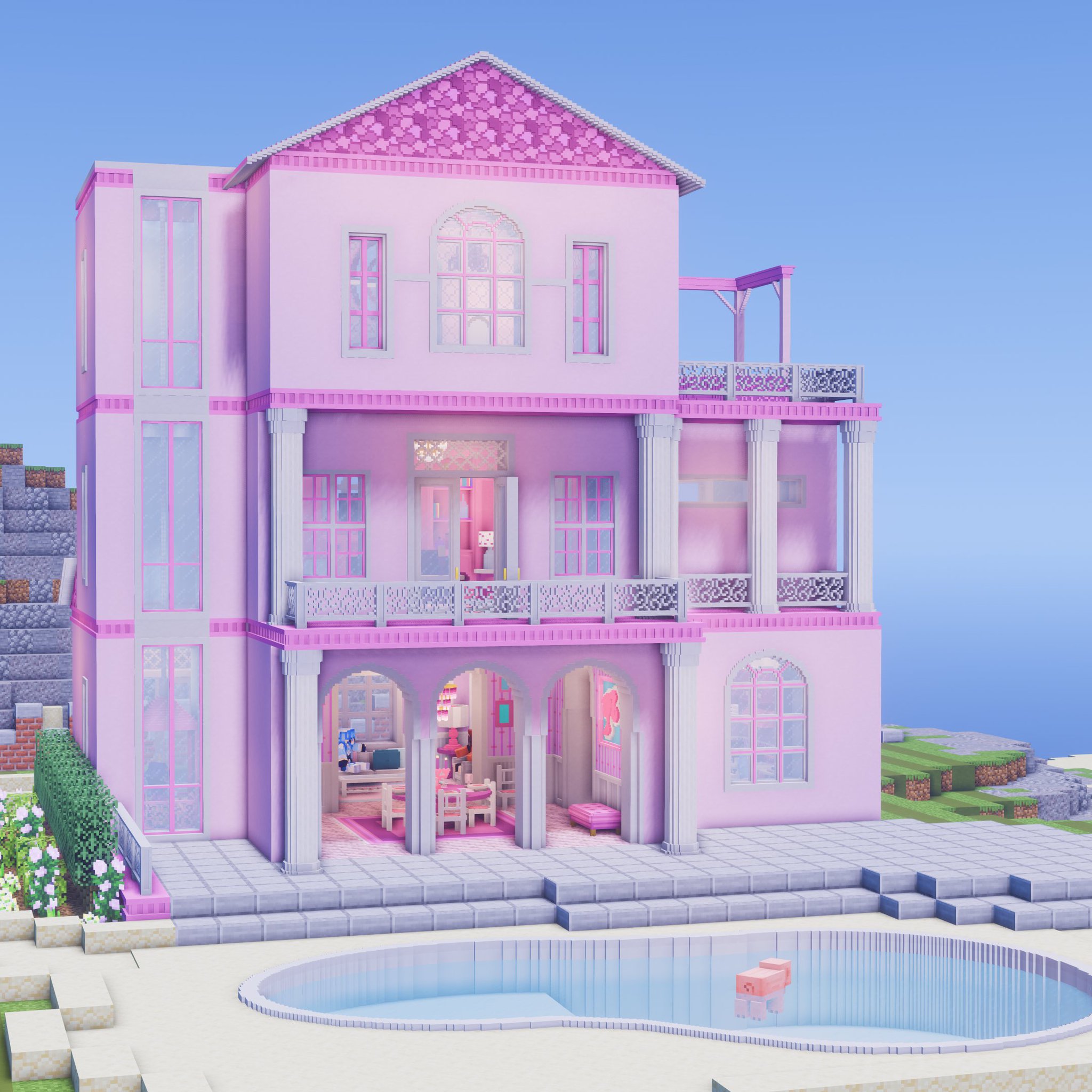 Snifferish on X So I created a Barbie Dream House in Minecraft and here s a thread of the project Also full process video out soon https t DAuOuHCwDy X