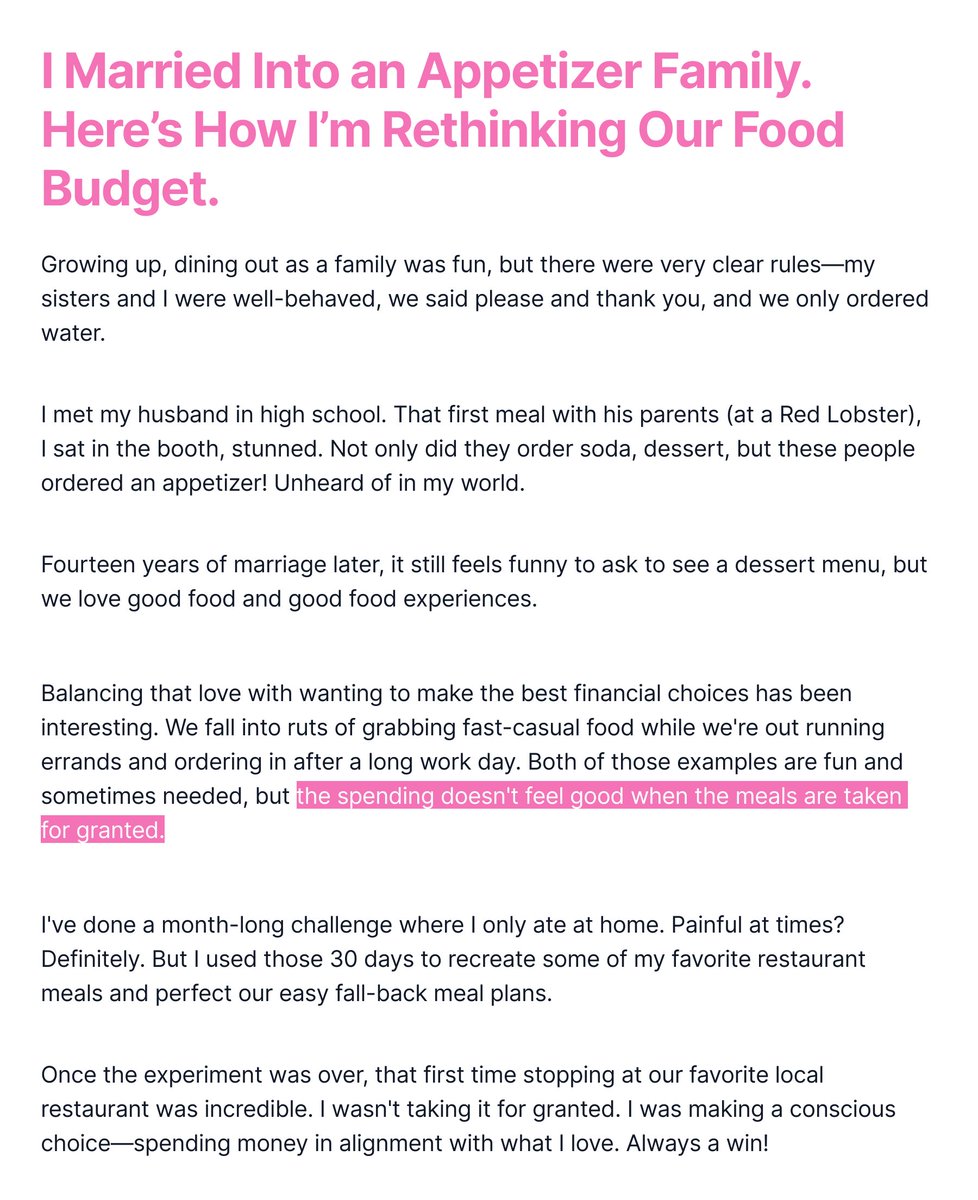 Have you tried a no-dining-out challenge?