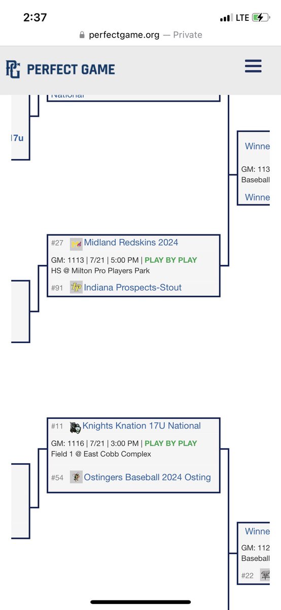 Moving on to the next round! Next game today at 5:00! @Prospects_IN