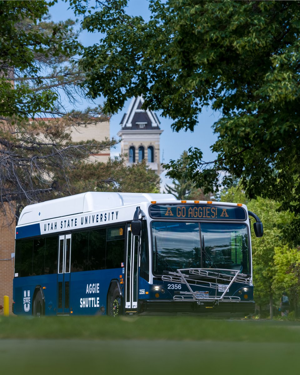 USUAggies's tweet image. 🤩two new Aggie Shuttle buses will begin their routes next week. They're currently planned for the USU Housing and South Campus routes.