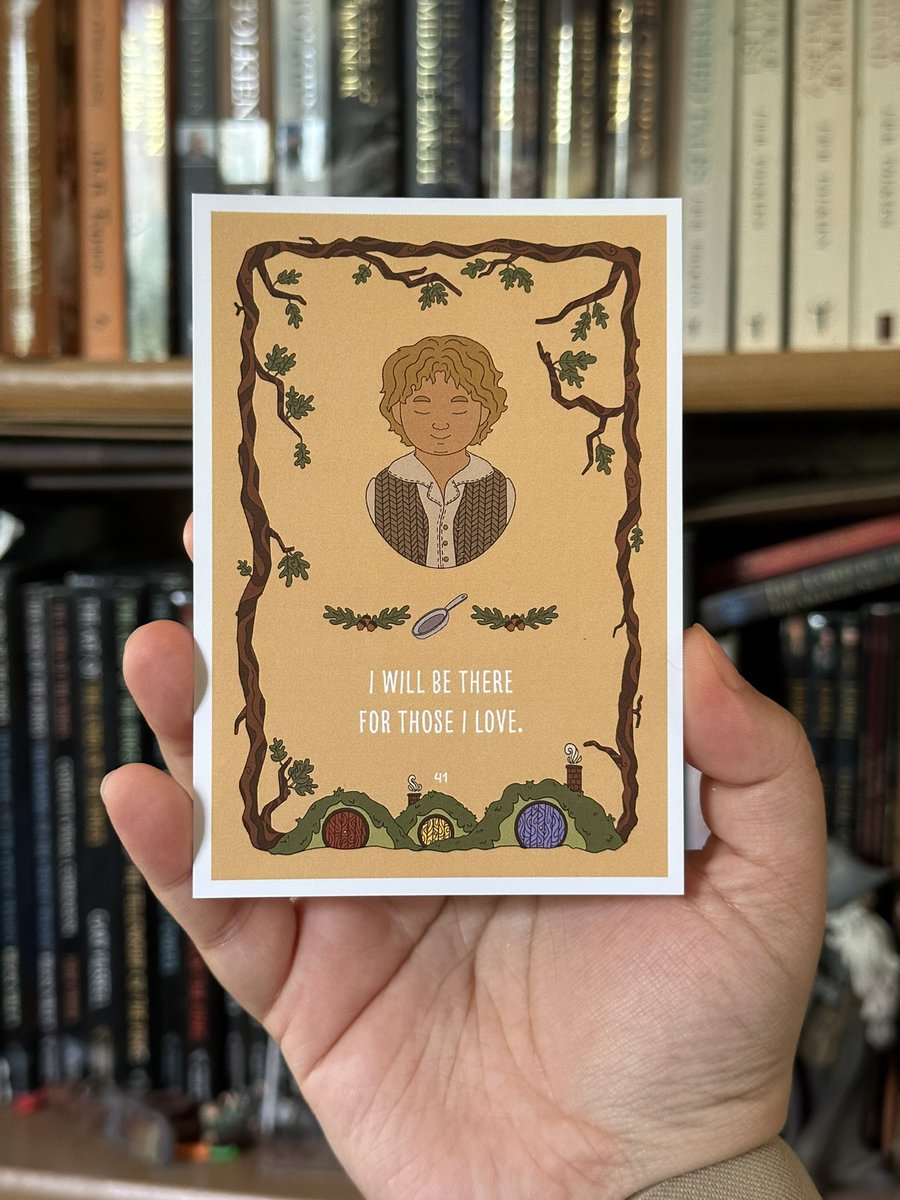 MylaMalinalda's tweet photo. I got a set of my LOTR Affirmations printed and tbh I’m kinda emotional about it https://t.co/vKoQPRbrmA