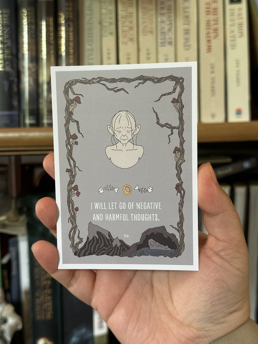 MylaMalinalda's tweet photo. I got a set of my LOTR Affirmations printed and tbh I’m kinda emotional about it https://t.co/vKoQPRbrmA