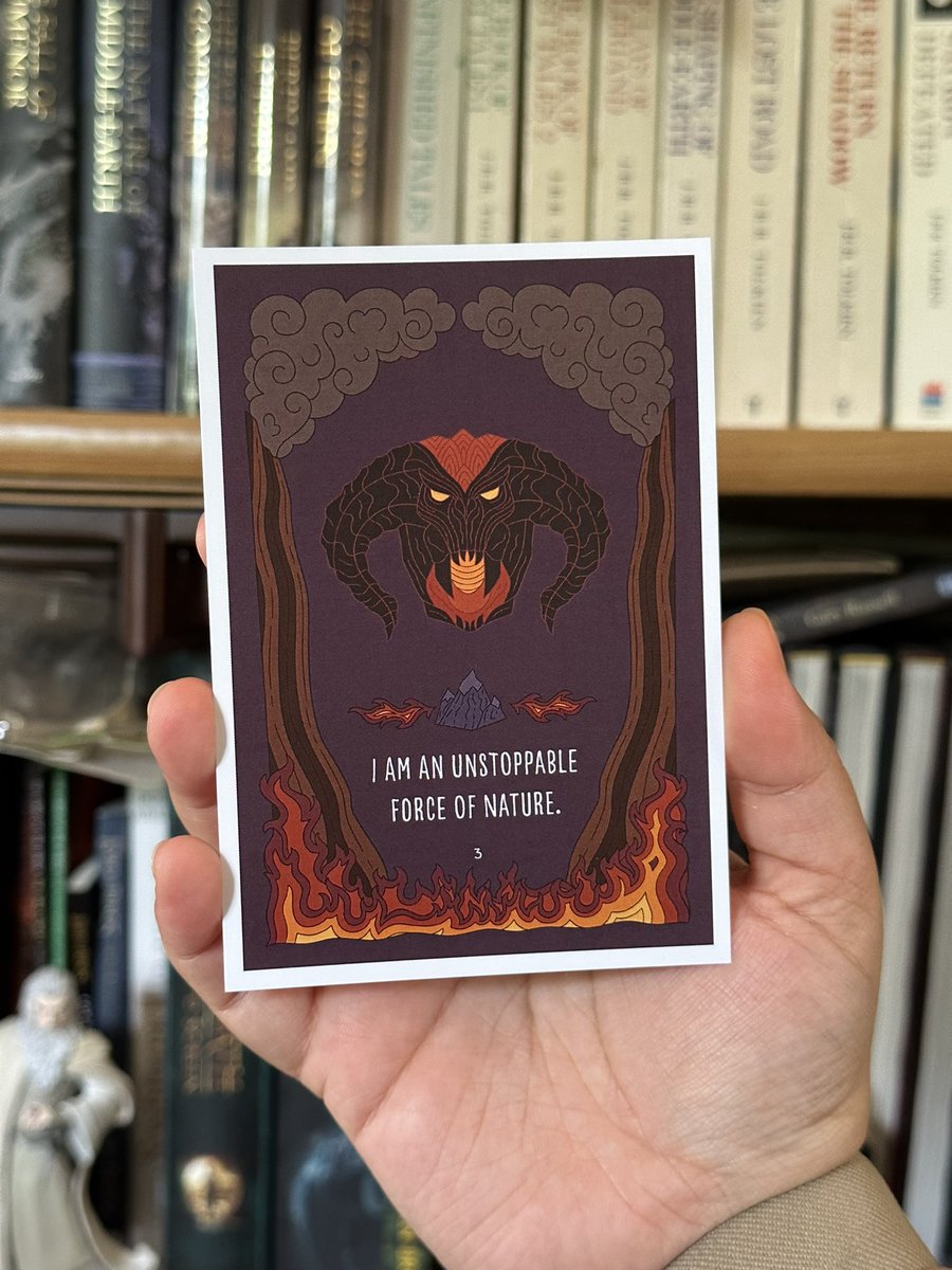 MylaMalinalda's tweet photo. I got a set of my LOTR Affirmations printed and tbh I’m kinda emotional about it https://t.co/vKoQPRbrmA