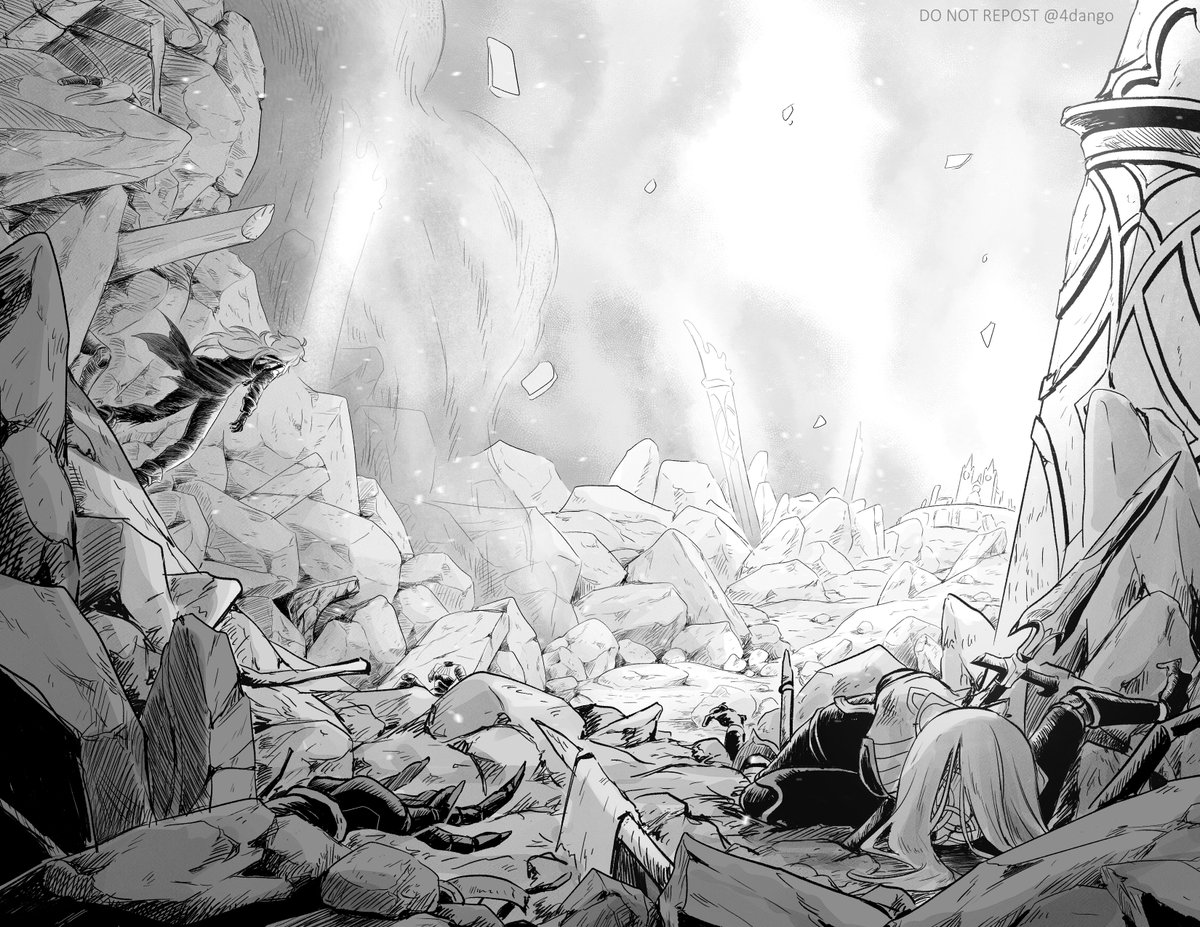 4dango_the2nd's tweet photo. One of the 5 pages of comic illustrations I did for @H4L_berd 's fic entry for @rainanthology zine https://t.co/0RKtmb4QVn