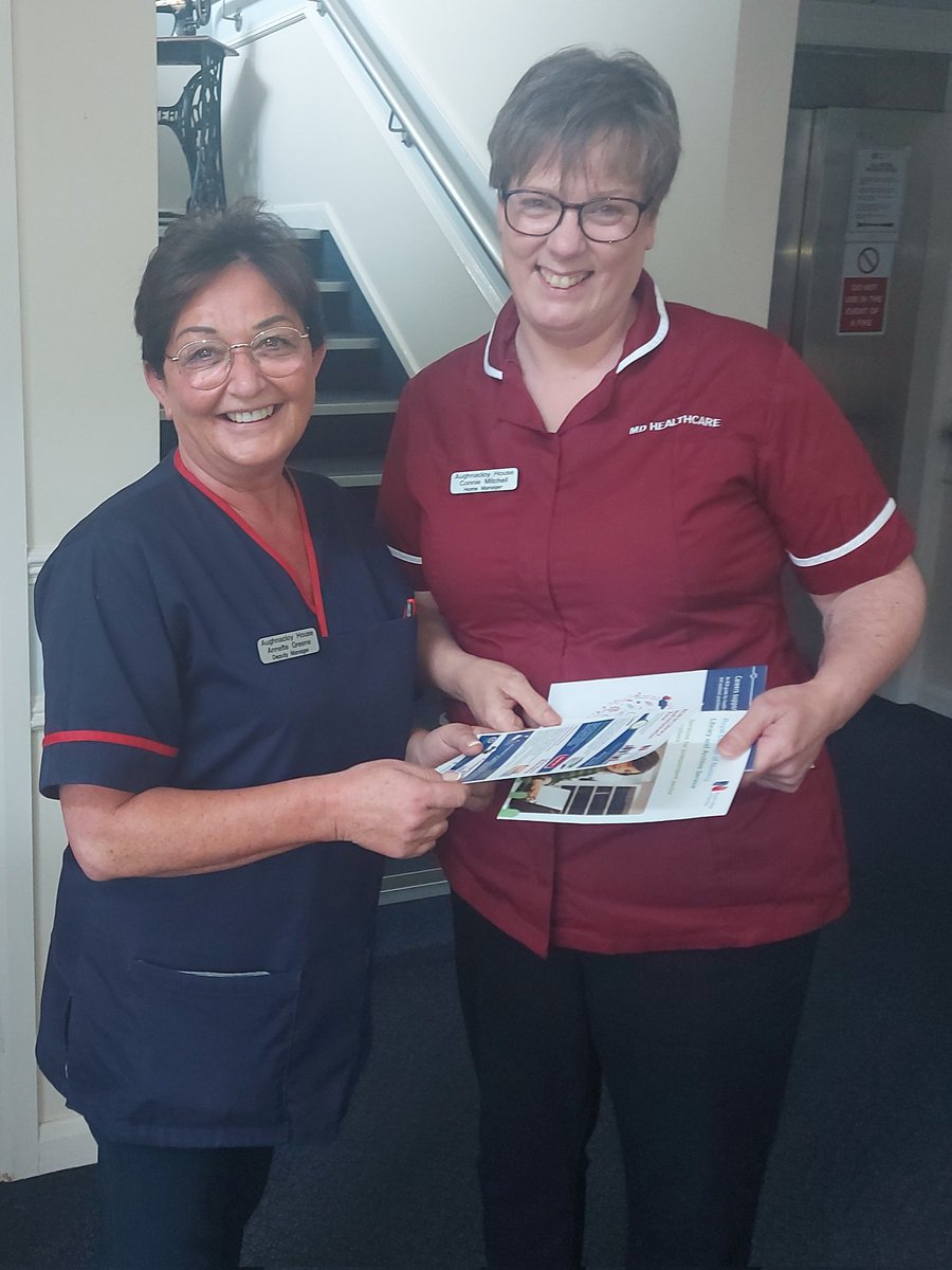 ConnieMitc55743's tweet photo. Chatting with colleagues about RCN NI and my RCN NI Council seat election campaign. Totally valuing nurses, NSW &amp; HCAs. 
#NHS #Independentsector
#Nurses #NSWs #HCAs https://t.co/mHjCxTyTJf