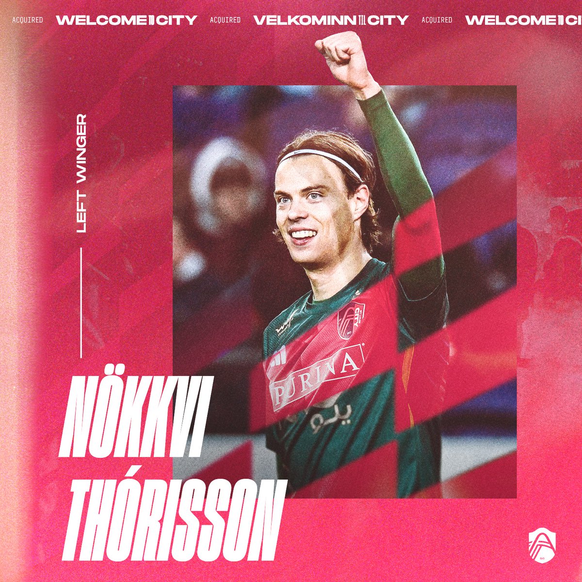 stlCITYsc's tweet image. Velkominn til CITY, Nökkvi! 🇮🇸

We have acquired 23-year-old Icelandic National &amp;amp; @kbeerschotva Left Winger Nökkvi Thórisson.

📝 stlcitysc.com/news/st-louis-…
