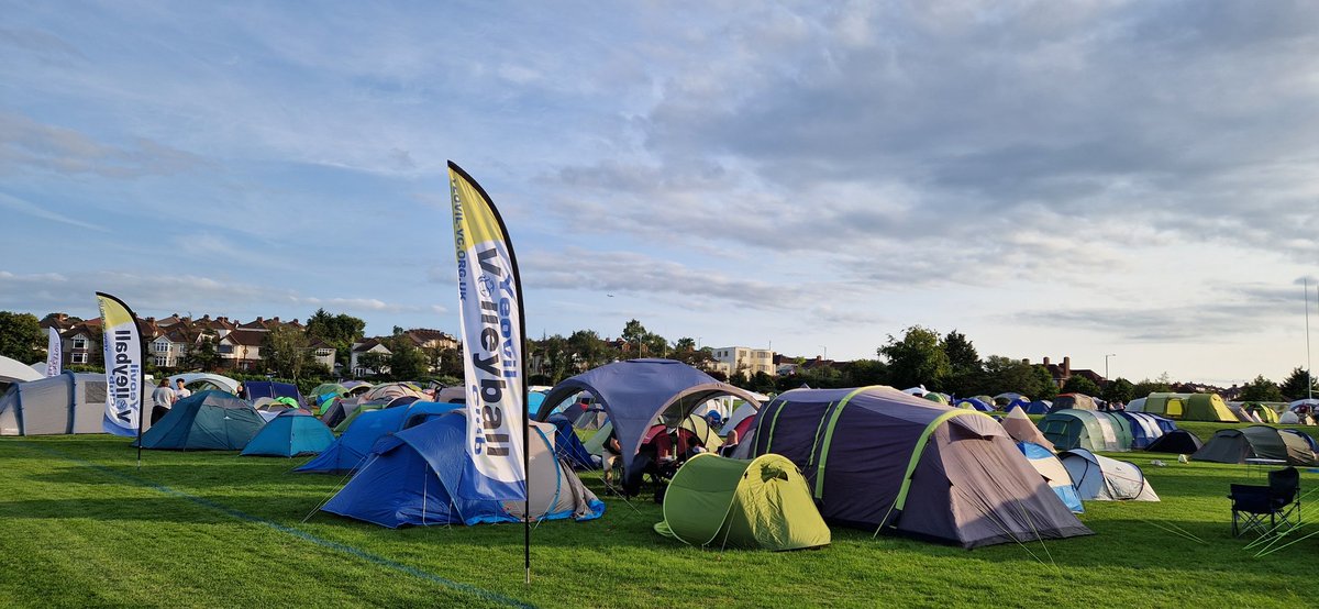 Base camp all set up for Whitefield Volleyball Tounament &amp; so far, so dry 🤞!
#whitefieldvolleyballtournament