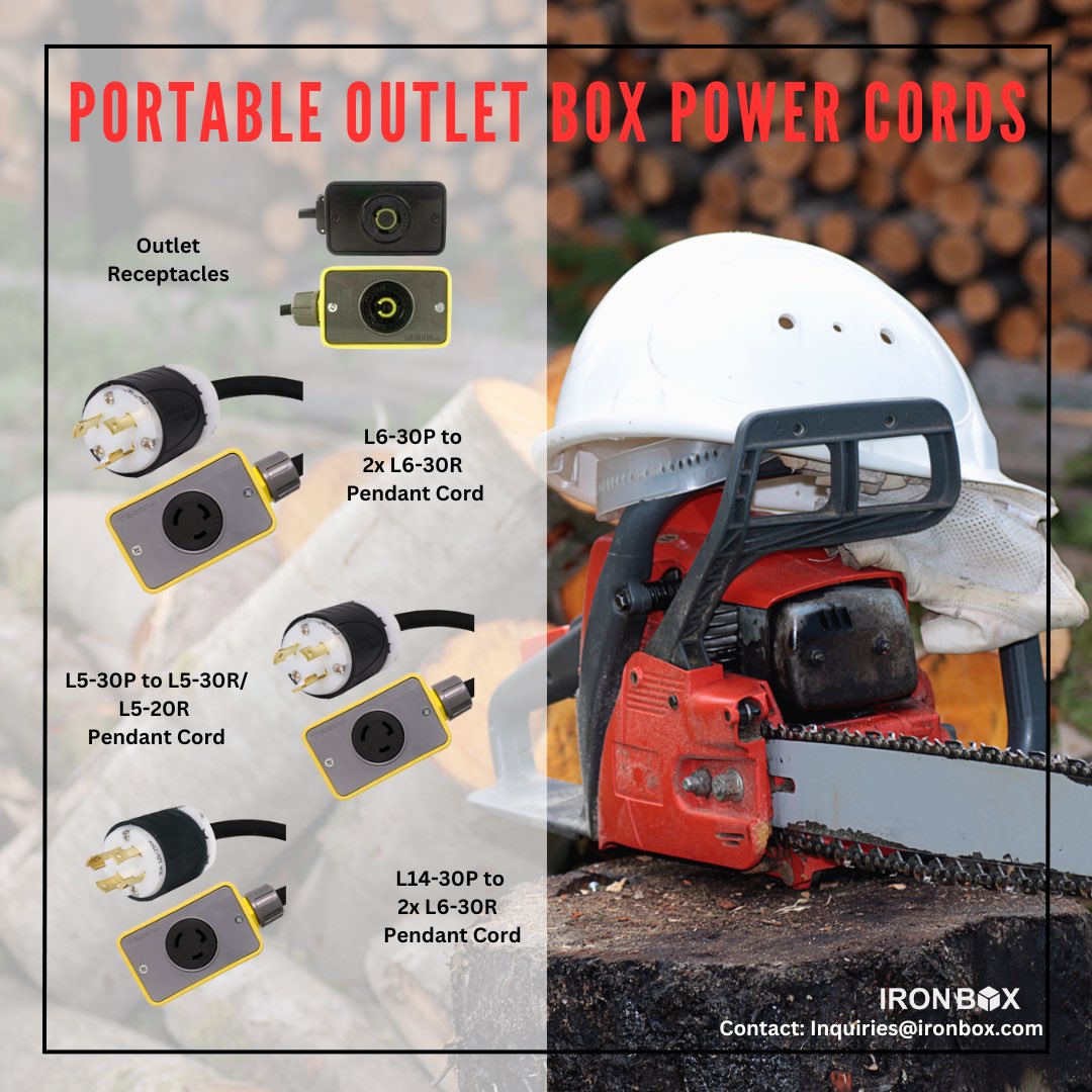 Portable Outlet Box Power Cords: Providing electricity in a centralized and convenient power source for multiple devices at once where wall outlets are scarce. Ideal for outdoor events, construction sites, camping, and temporary workstations. 

lockingpowercords.com/category/33-po…