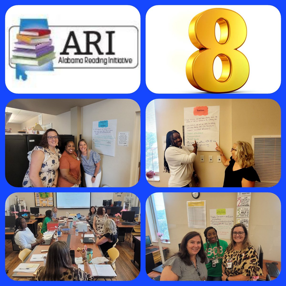 Reviewing SRC celebrations and areas of focus during Region 8's "Planning for Students &amp; Teachers" meeting. <a href="/Alabama_Reading/">ARI / The Alabama Reading Initiative, ALSDE</a> <a href="/HenryTellis/">Henry D. Tellis</a> <a href="/MPSAL/">Montgomery Public Schools</a> <a href="/DOCSFIVE/">Champion Principal</a> <a href="/PikeRoadSchools/">Pike Road Schools</a> <a href="/TeachwithALEX/">Alabama Learning Exchange 🍎 ALEX</a> <a href="/AlabamaAchieves/">Alabama State Department of Education</a> <a href="/VickieChappelle/">Vickie Chappelle</a> <a href="/mjshields/">Dr. Melissa Shields, NBCT</a> <a href="/cooperla16/">Lori Cooper</a> <a href="/StaceytTurner/">Stacey Turner</a> <a href="/Ajohn_ARI/">Alicia Johnson</a> <a href="/MPSAL/">Montgomery Public Schools</a>