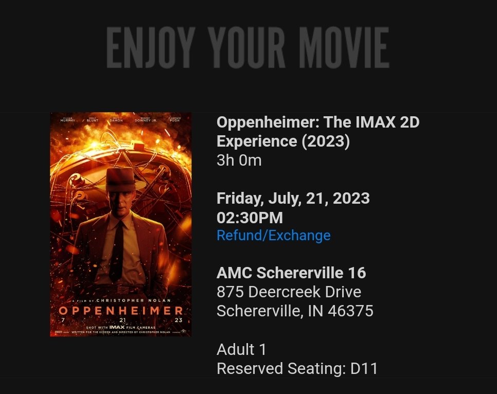 #OppenheimerFilm #AMCTheater #IMAX