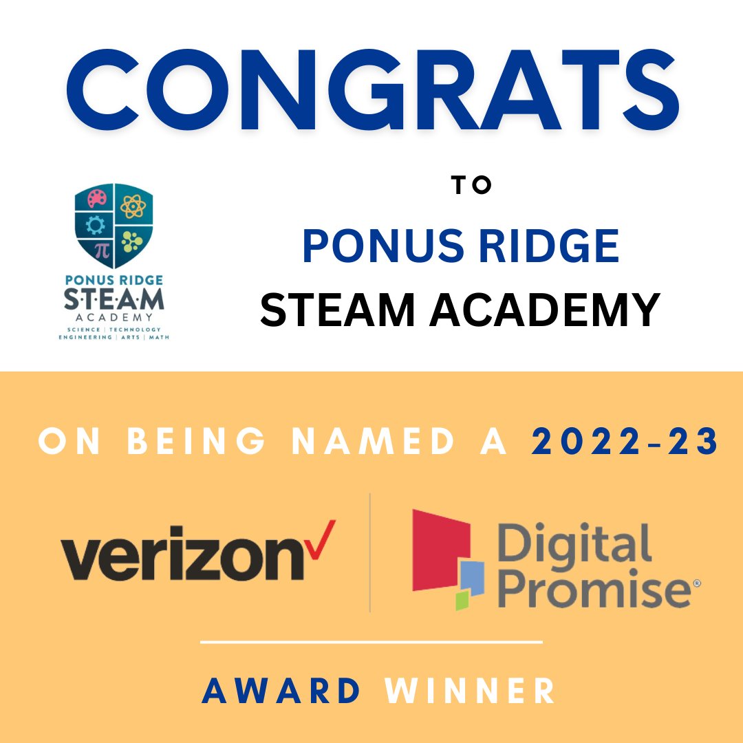 We are so proud to have been named a 2022-23 Verizon Digital Promise Award School. We also look forward to working with our partners at Verizon and Arizona State University to give access to new, cutting-edge technology and implement it into our curriculum. #wearenps