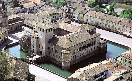 Rocca Sanvitale, Fontanellato, cerca de Parma, Italia.