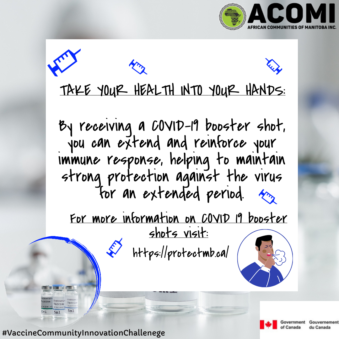 We can work together to build a community where health has no borders...

#COVIDProtection #StayingStrong #VaccineCommunityInnovationChallenge #ProtectMB #COVIDBoosterShot  #acomi