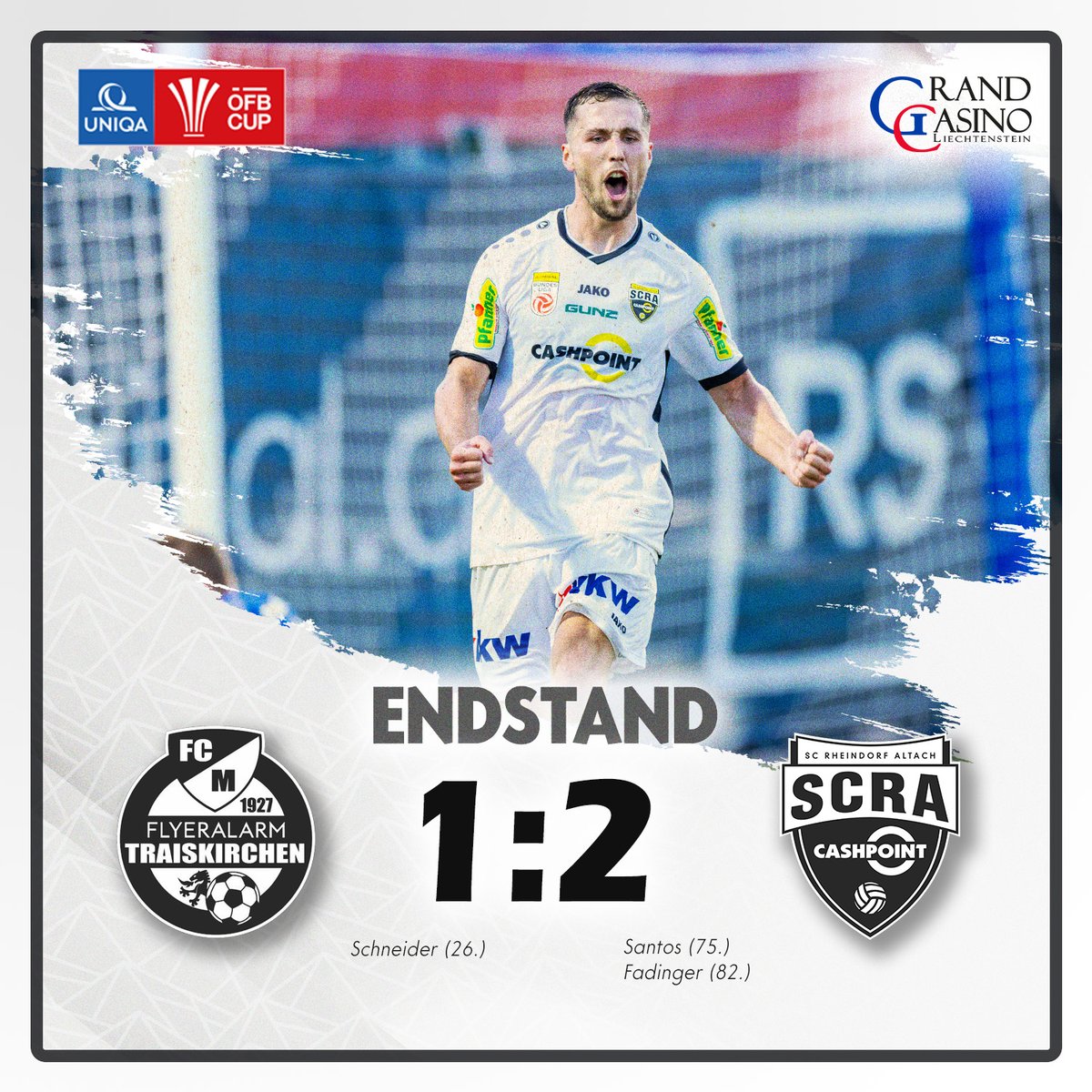 SCRAltach's tweet photo. Das "Wie" ist im Cup zum Glück nicht entscheidend! 😅
Eine Runde weiter! ✅
#FCMALT https://t.co/uux4AE0DIK