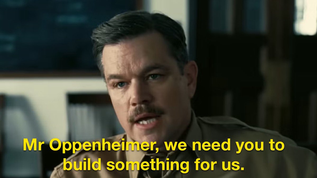 americanamemes's tweet image. Oppenheimer was breathtaking! Nolan really outdid himself!