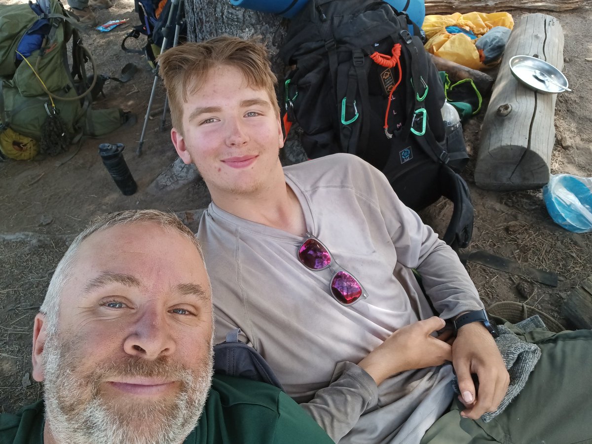 douglas_hafer's tweet photo. #Philmont almost complete. It was grueling and I wanted to quit, but our team kept me moving forward. Over 100 miles of total walking over 2 weeks. 10,000 feet was the highest I hiked. Great memories with Ethan and our other Scouts.
#BoyScouts https://t.co/47YFqGIkso
