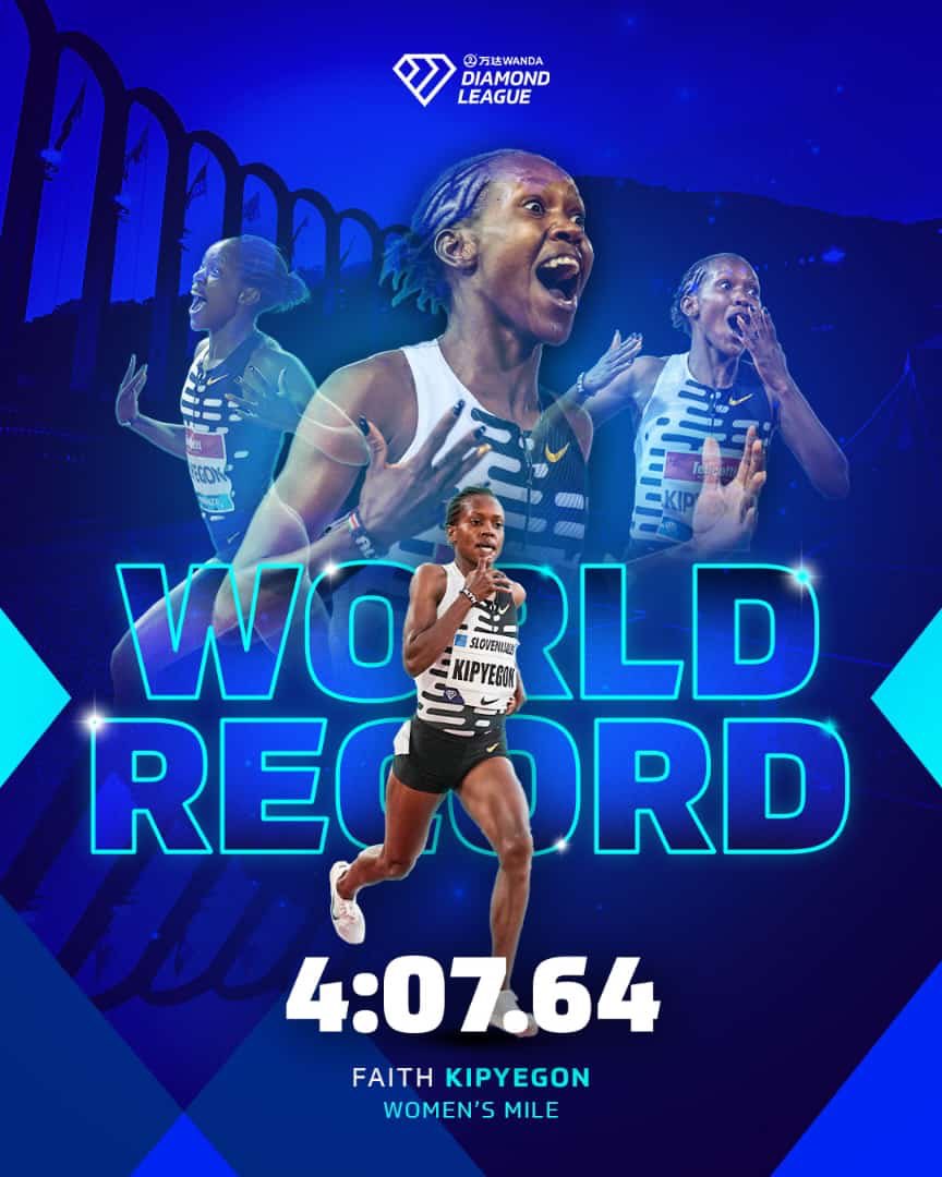 Unbelievable!!3rd World record to her name.Simply the best.Hats off @FaithKipyegon_ congratulations 👏🏾👏🏾