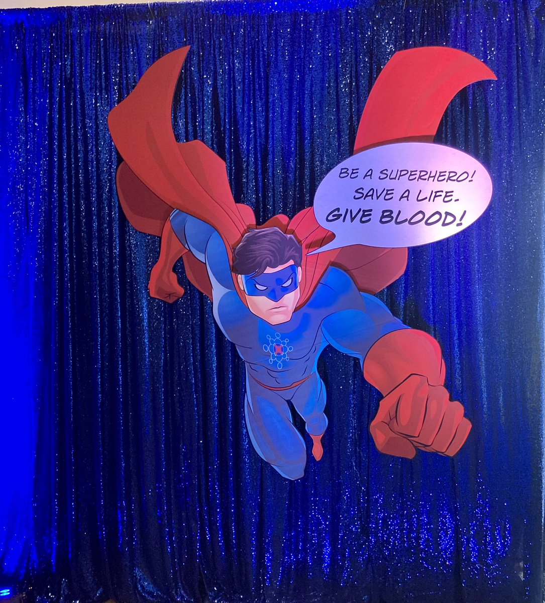 MeKarenV's tweet photo. Donating blood at #SDCC is the easiest thing ever and it saves lives. A sweet couple brought their little girl, who received her 37th blood transfusion yesterday, by to thank the donors today! Visit @sdbloodbank in the Hyatt. https://t.co/DgSs2YibVh