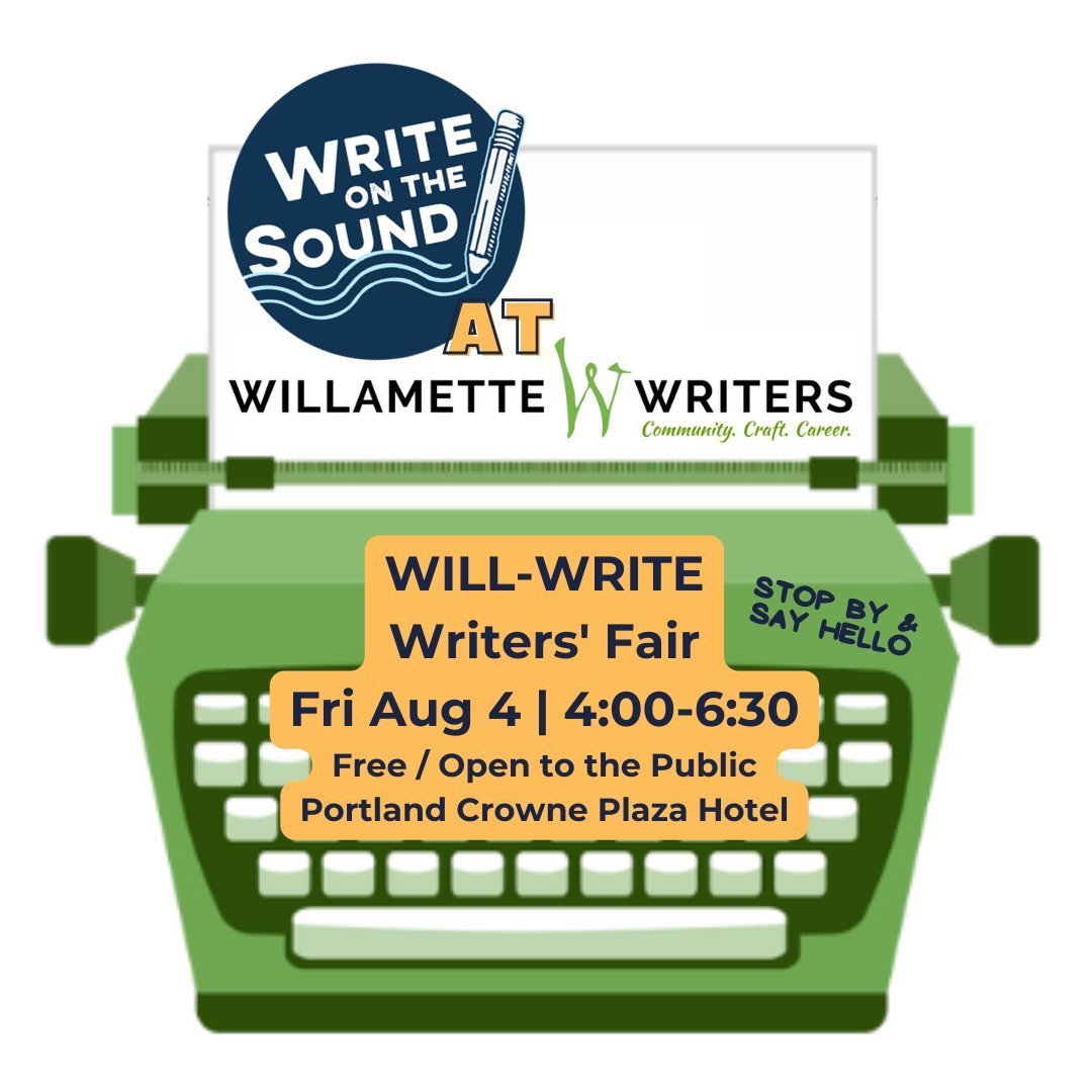 WriteOnTheSound's tweet photo. Going to be in Portland Aug 4? Stop by this free/open to the public event and say hello! https://t.co/3no1EMLhgT