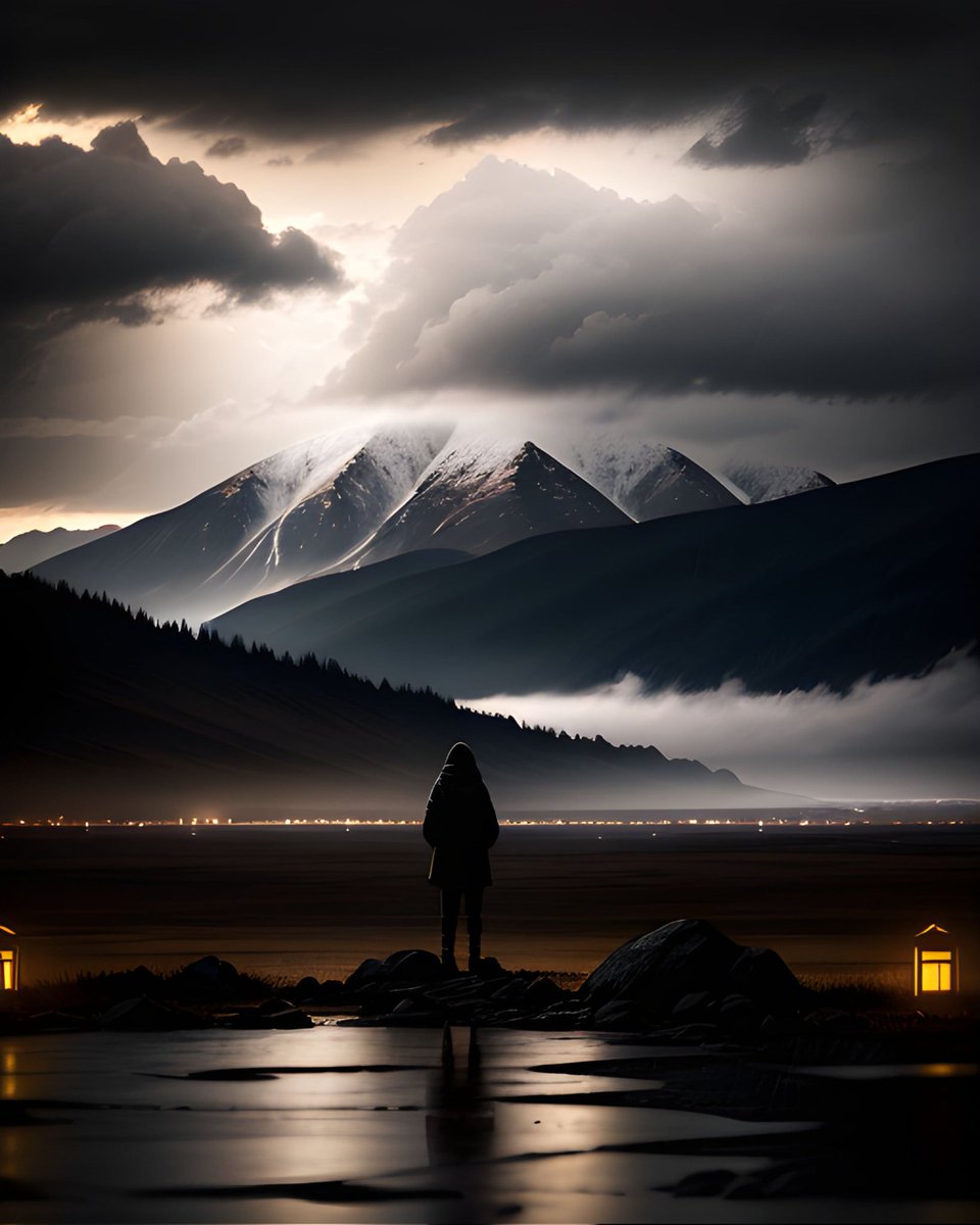 LinkeshOfficial's tweet photo. The Lost • 
An isolated figure gazes at majestic mountains, surrounded by nature's grandeur and his own solitude. 🏔️🌄 #lonely

https://t.co/oYR3z6BVdT
#DigitalArtist #digitalart #digitalartwork #itskaiwan #linkesh #linkeshdigitalarts #linkeshdigitalware #linkeshdigitalwares https://t.co/1uP7pkLi2x