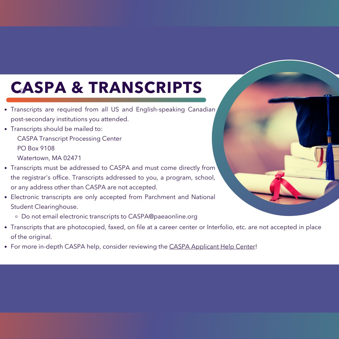 pa_focus's tweet photo. ��📝 Are you on your way to becoming a Physician Assistant and currently tackling the CASPA application process? We've got your back with some essential transcript tips! ⏩ https://t.co/zAeDjFYnrH