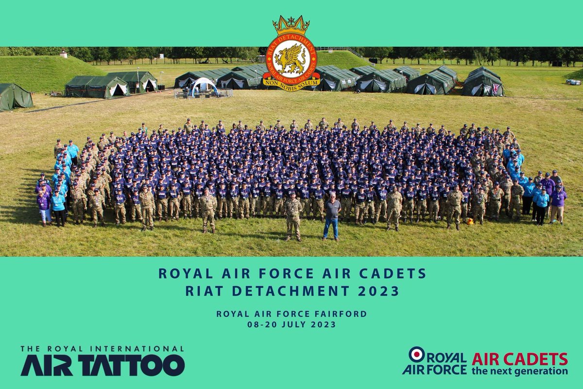 Ben Wakefield (@bwakefield1) on Twitter photo The official camp photo is out! The RIAT detachment is a unique activity in the RAFAC calendar. Over 700 people supporting <a href="/airtattoo/">Royal International Air Tattoo</a>, developing resilience, teamwork, followership and leadership in cadets and CFAV. My thanks to <a href="/crumble_1986/">Emily Campbell</a> and team for capturing this moment! The official camp photo is out! The RIAT detachment is a unique activity in the RAFAC calendar. Over 700 people supporting <a href="/airtattoo/">Royal International Air Tattoo</a>, developing resilience, teamwork, followership and leadership in cadets and CFAV. My thanks to <a href="/crumble_1986/">Emily Campbell</a> and team for capturing this moment!