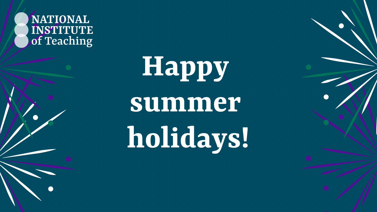 A massive thank you and well done to teachers and leaders across the country.

We hope you have a restful, peaceful summer break.
